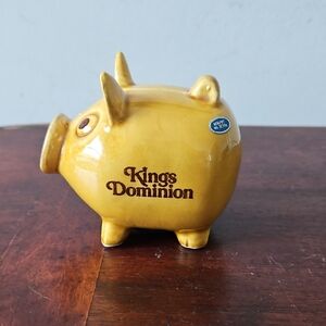 Vintage MCM King's Domiminion Piggy Bank Small